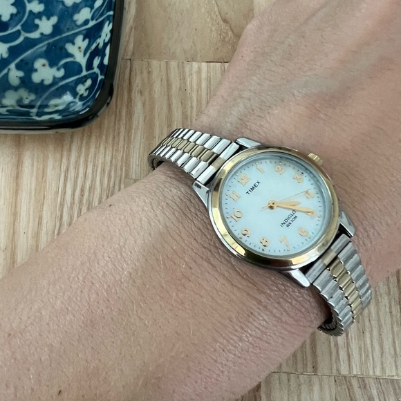 Timex Silver and Gold Women's Watch - Picture 2 of 7